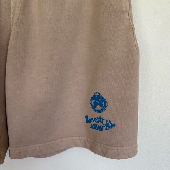 100 Thieves Joe Perez One World Level Up Limited Edition Wheat Fleece Lined Shor - Picture 6 of 10